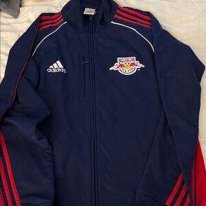 Vintage New York Red Bulls Adidas MLS Anthem Track Jacket - Size Large